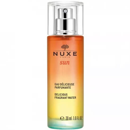 Nuxe Sun Eau Delicieuse Parfumante 30 ml parfüm şişesi taze narenciye tatlı çiçek vanilya notalı yaz kokusu- 1