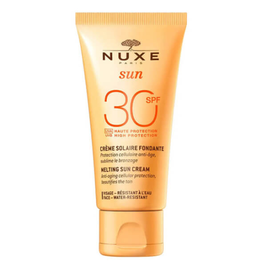 Nuxe Sun Delicious Cream SPF 30 50 ml yüz güneş kremi su ve güneş çiçekleri içeren fotostabil alkol içermeyen krem- 1