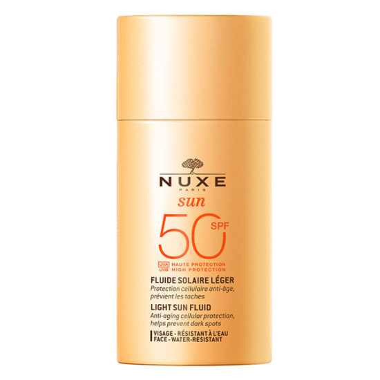 Nuxe Sun Light Fluid High Protection SPF 50 50 ml hafif dokulu güneş kremi, yoğun nemlendirici, yapışkan olmayan- 1