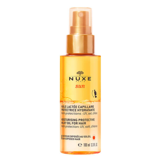 Nuxe Sun saç koruyucu nemlendirici milky oil 100 ml suya dayanıklı alkolsüz saç rengini korur nem ve yumuşaklık sağlar- 1