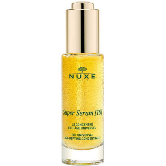 Nuxe Super Serum 10 30 ml yüz serumu şişe ve kutu Hyalüronik asit %95 doğal içerik leke kırışıklık bakım- 1
