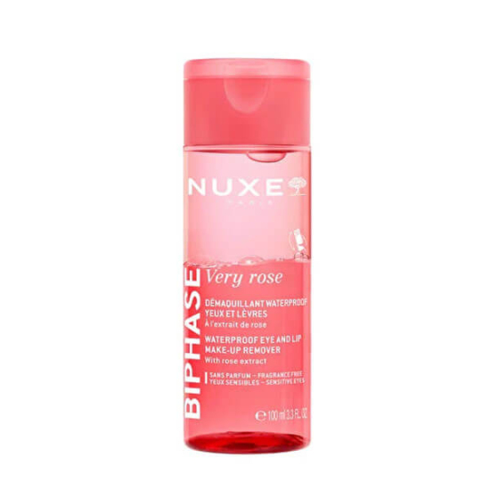 Nuxe Very Rose Biphase Waterproof Eye And Lip Make-Up Remover 100 ml