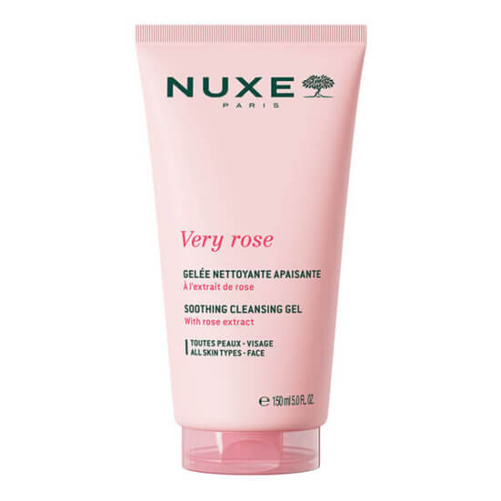Nuxe Very Rose ferahlatan yüz temizleme jeli 150 ml gül özlü nazik temizlik sağlayan yüz yıkama jeli şişesi- 1