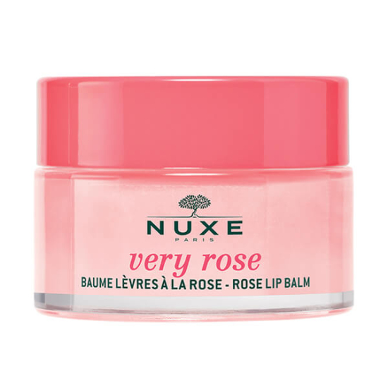 Nuxe Very Rose gül özlü dudak balmı 15 gr kavanoz, dudakları korur nemlendirir besler, makyaj bazı olarak kullanım- 1
