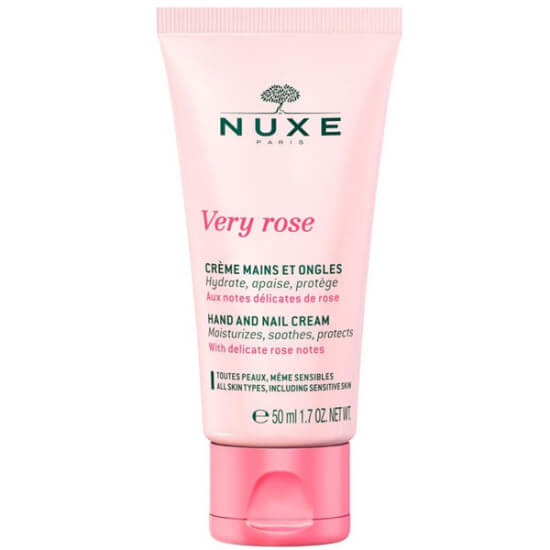Nuxe Very Rose el ve tırnak kremi 50 ml %97 doğal kaynaklı içerik gül özü ile nemlendirici koruyucu bakım- 1