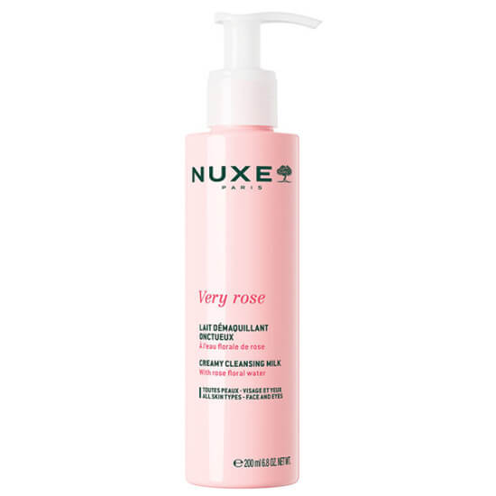 Nuxe Very Rose Lait Demaquillant Onctueux temizleme sütü 200 ml gül çiçek suyu içerikli tüm ciltler- 1