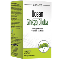 Orzax - Orzax Ocean Ginkgo Biloba 30 Kapsül Takviye Edici Gıda Orzax - Orzax Ocean Ginkgo Biloba 30 Kapsül Takviye Edici Gıda