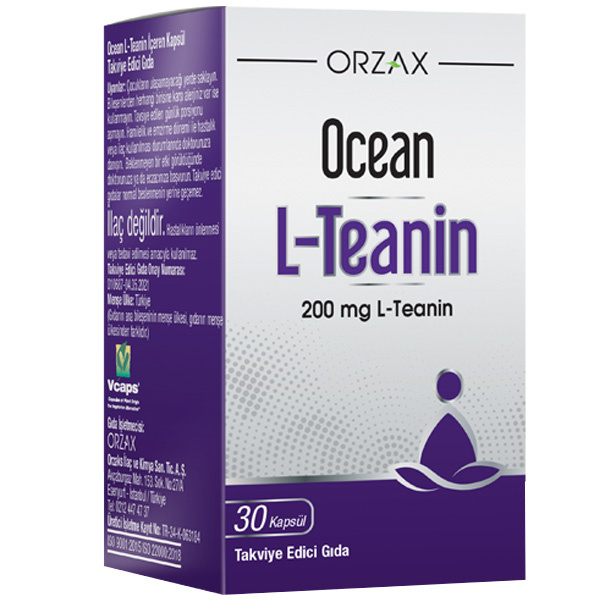 Orzax Ocean L Teanin 200 Mg 30 Kapsül
