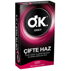 Okey Çifte Haz Prezervatif 10 Adet