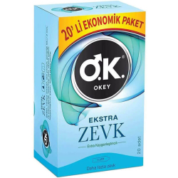 Okey Prezervatif Ekstra Zevk 20'li - Okey