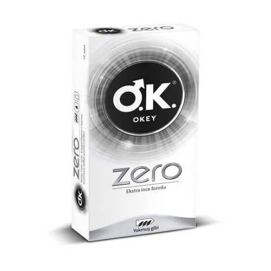 Okey Zero ekstra ince prezervatif 10lu paket doğal his sağlayan ince kondom güvenli ve rahat kullanım- 1