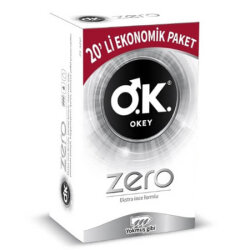 Okey Prezervatif Zero Ekstra İnce Formlu 20 Adet - Okey