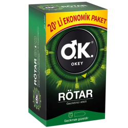 Okey - Okey Rötar Prezervatif 20 li Paket Okey - Okey Rötar Prezervatif 20 li Paket