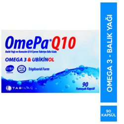 Tab İlaç - Omepa Q10 Omega 3 Ubiquinol 90 Kapsül Tab İlaç - Omepa Q10 Omega 3 Ubiquinol 90 Kapsül