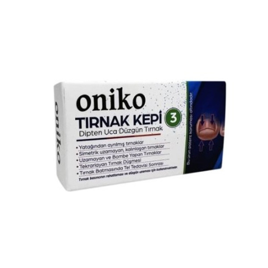 Oniko Tırnak Kepi No 3 tırnak koruyucu, pratik kullanım, tırnak bakım ürünü, parmak ucu koruma kepi- 1