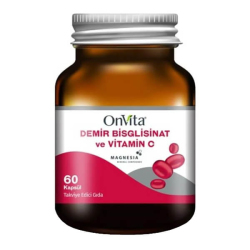 Onvita Demir Bisglisinat Vitamin C 60 Kapsül - Onvita