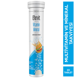 Orzax - Orzax Efervit Multivitamin ve Mineral 20 Tablet Orzax - Orzax Efervit Multivitamin ve Mineral 20 Tablet