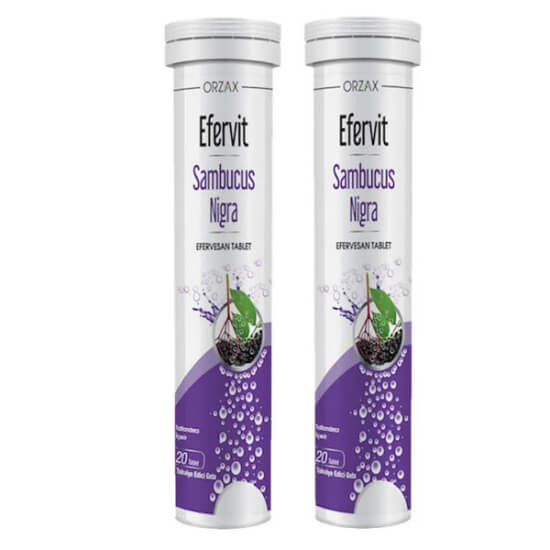  Orzax Efervit Sambucus Nigra 20 Tablet 2 Adet - 1