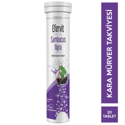 Orzax - Orzax Efervit Sambucus Nigra Efervesan 20 Tablet Orzax - Orzax Efervit Sambucus Nigra Efervesan 20 Tablet