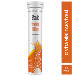 Orzax - Orzax Efervit Vitamin C 1000 mg 20 Tablet Orzax - Orzax Efervit Vitamin C 1000 mg 20 Tablet