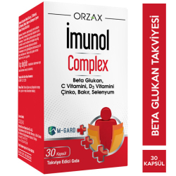 Orzax - Orzax İmunol Complex 30 Kapsül Beta Glukan Takviyesi Orzax - Orzax İmunol Complex 30 Kapsül Beta Glukan Takviyesi