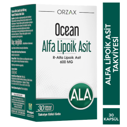Orzax - Orzax Ocean Alfa Lipoik Asit 600 mg 30 Tablet Orzax - Orzax Ocean Alfa Lipoik Asit 600 mg 30 Tablet