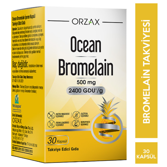 Orzax Ocean Bromelain 30 Kapsül - 1