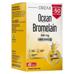 Orzax Ocean Bromelain %50 Daha Fazla 45 Kapsül - Orzax