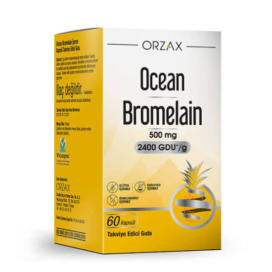  Orzax Ocean Bromelain 60 Kapsül - 1