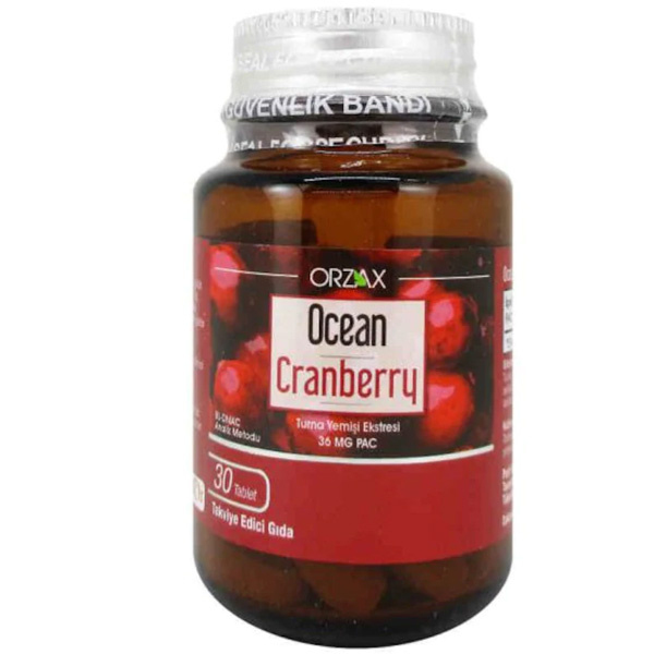 Orzax Ocean Cranberry Turna Yemişi Ekstresi 30 Tablet