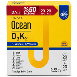 Ocean D3K2 Damla 20 ml 2 li Paket - Orzax