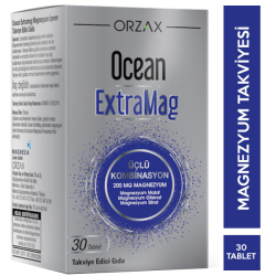 Orzax - Orzax Ocean Extramag 30 Tablet Magnezyum Takviyesi Orzax - Orzax Ocean Extramag 30 Tablet Magnezyum Takviyesi