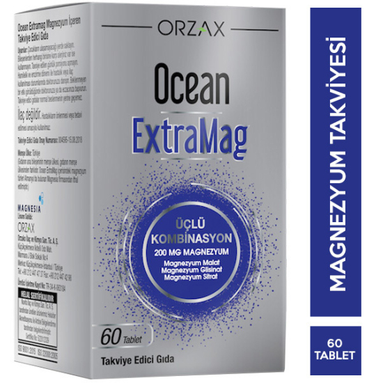 Orzax Ocean Extramag 60 Tablet Magnezyum Takviyesi - 1