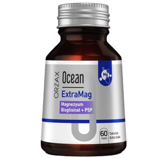  Orzax Ocean Extramag Magnezyum Bisglisinat P5P 60 Tablet - 1