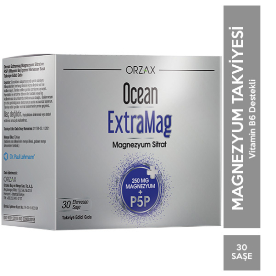 Orzax Ocean Extramag Magnezyum Sitrat Efervesan 30 Saşe - 1