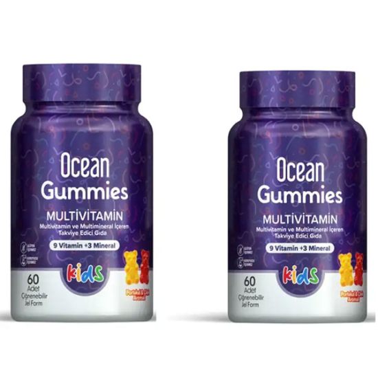  Orzax Ocean Gummies Multivitamin 2.si %50 İndirimli 60+60 Çiğnenebilir Jel Form - 1