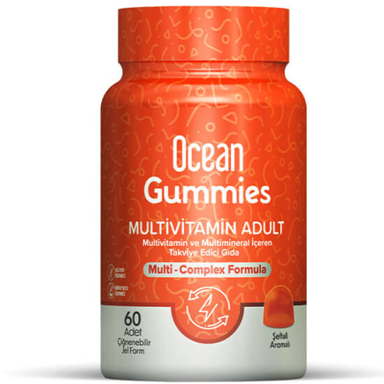  Orzax Ocean Gummies Multivitamin Adult 60 Çiğnenebilir Jel Form - 1