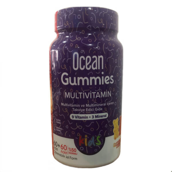  Orzax Ocean Gummies Multivitamin Kids 60+60 Adet Jel Form - 1