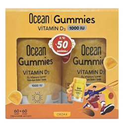 Orzax Ocean Gummies Vitamin D3 60 Çiğneme Form - 2. %50 İndirimli - Orzax