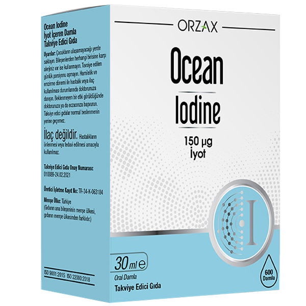 Orzax Ocean Iodine Damla 30 ML İyot Damlası