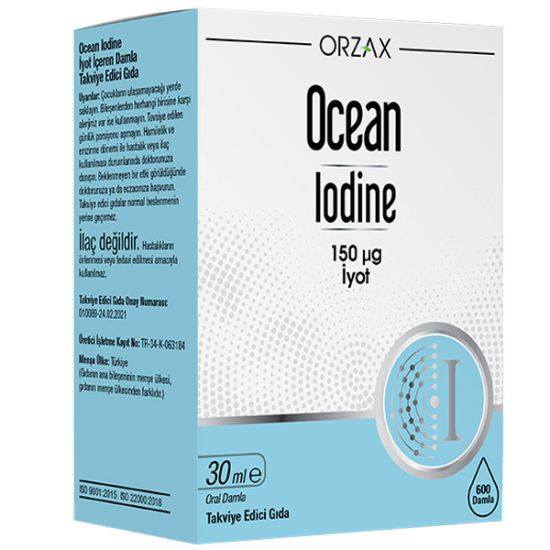 Orzax Ocean Iodine Damla 30 ML İyot Damlası - 1
