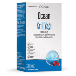 Orzax Ocean Krill Oil 500 mg 30 Kapsül - Orzax