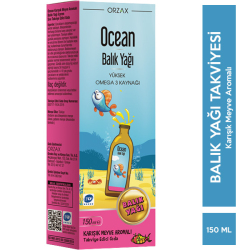 Orzax - Orzax Ocean Omega 3 Balık Yağı Şurubu 150 ML Karışık Meyve Aromalı Orzax - Orzax Ocean Omega 3 Balık Yağı Şurubu 150 ML Karışık Meyve Aromalı