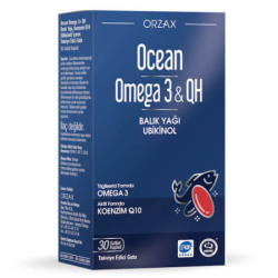 Orzax Ocean Omega 3 QH 30 Kapsül - Orzax