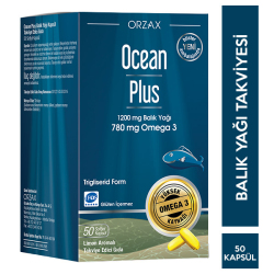 Orzax - Orzax Ocean Plus Omega 3 1200 Mg 50 Soft jel Balık Yağı Orzax - Orzax Ocean Plus Omega 3 1200 Mg 50 Soft jel Balık Yağı