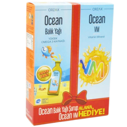 Orzax Ocean Portakal Şurup 150 ml + Ocean VM Şurup 150 ml - Orzax