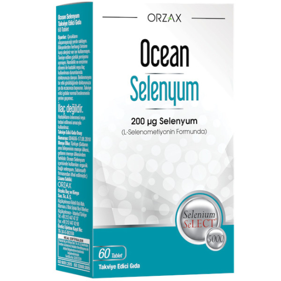Orzax Ocean Selenyum 200 Mcg 60 Tablet Selenyum Takviyesi - 1