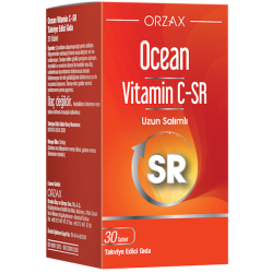 Orzax Ocean Vitamin C SR 30 Tablet C Vitamini Takviyesi - Thumbnail