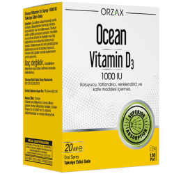 Orzax Ocean Vitamin D3 Sprey 1000 IU 20 ML - Thumbnail