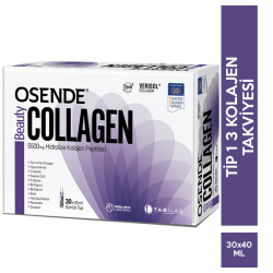 Tab İlaç - Osende Collagen Beauty 30x40 ML Günlük Tüp Tab İlaç - Osende Collagen Beauty 30x40 ML Günlük Tüp